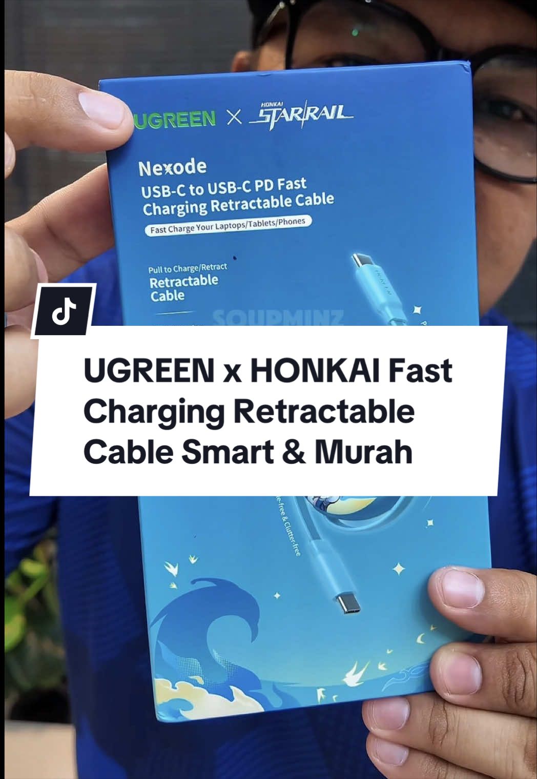 Ugreen x Honkai Retractable Fast Charging cable. #ugreenretractablecable #ugreenchargingcable 