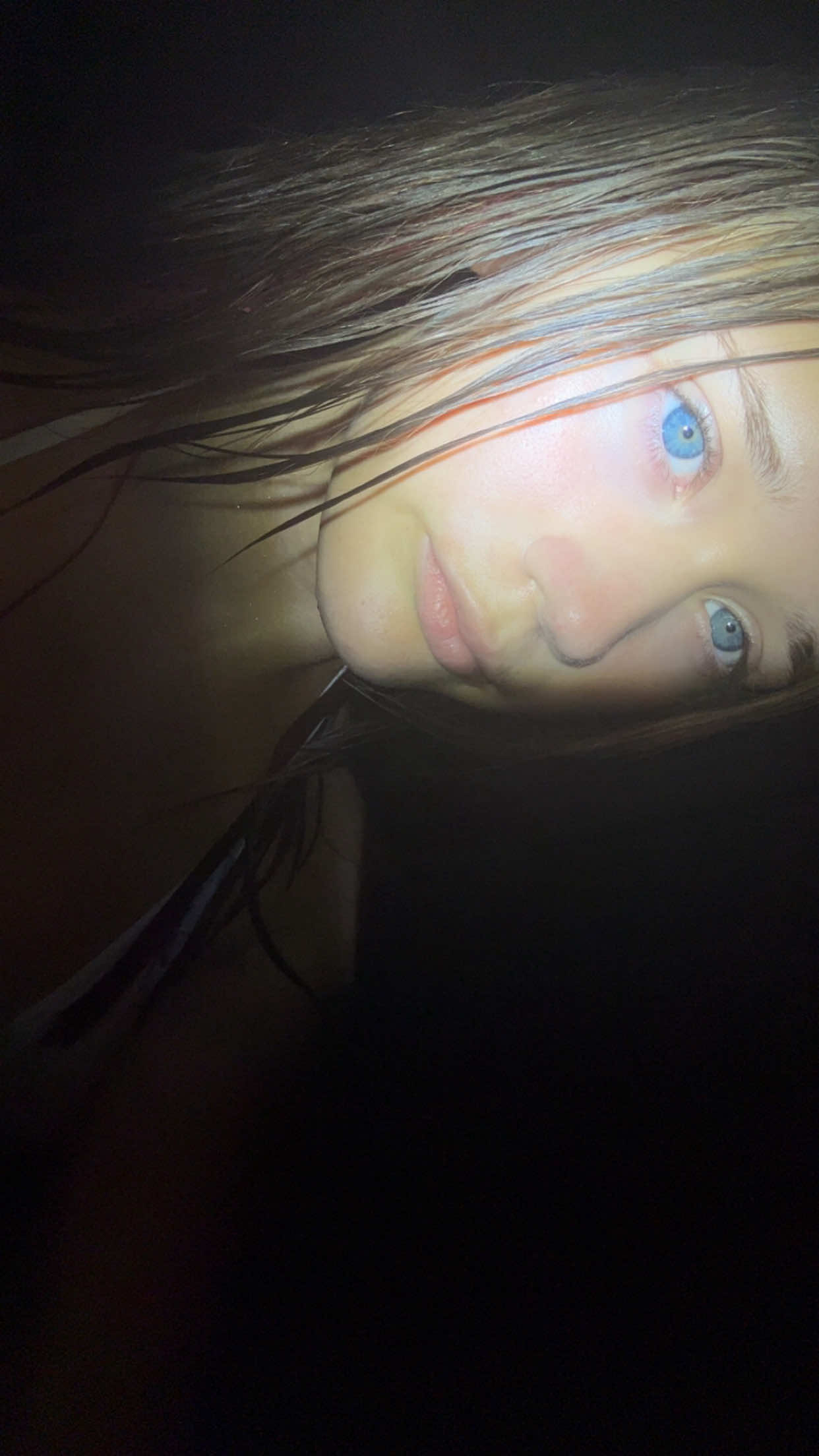 Time for da night swim  #blueeyes  #lipsync  #nightswim  #pinkhair  #fyp 