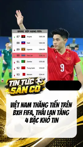 Việt Nam Thăng Tiến Trên Bxh Fifa, Thái Lan Tăng 4 Bậc Khó Tin #thethaomoingay #doituyenvietnam #aseancup2026 #xuhuongtiktok 