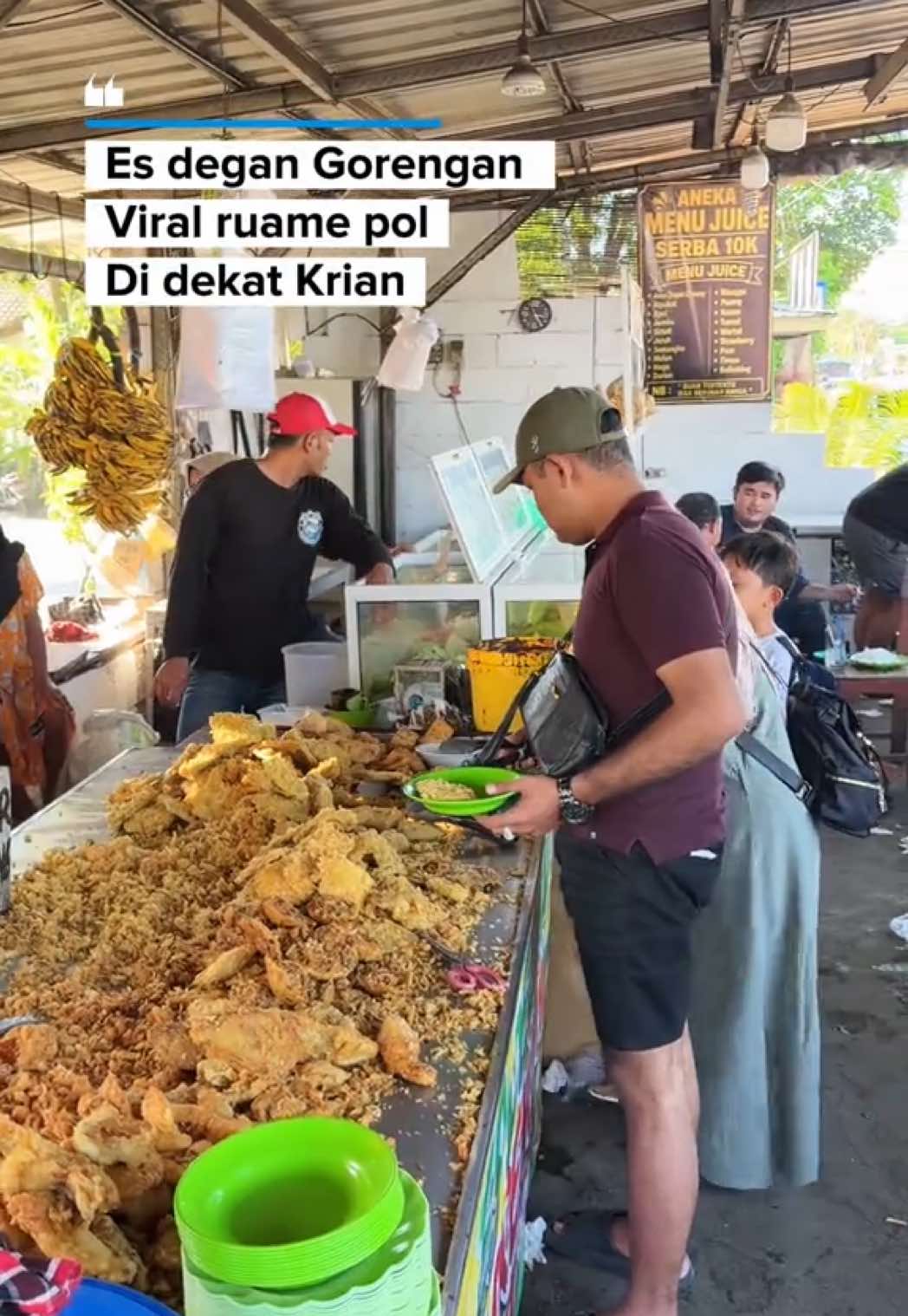 Yoiki es degan dan  gorengan viral dan rame pol deket Krian, namanya gorengan cak kirun. Langganane siapa iki rek??  #kulinerkrian #fyp #kulinerprambon #gorengancakkirun #kulinersidoarjo 