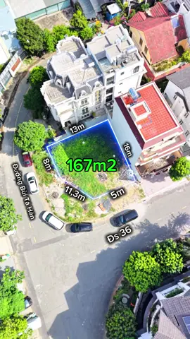 13x16m. 167m2. Góc 2mt Bùi Tá Hán-Đs36, ngay Công Viên Cao Đức Lân. #bds #bietthu #villas #bandat #nhadat 
