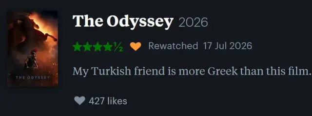 #odyssey #christophernolan #targetaudience 