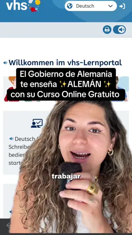 El Gobierno de Alemania tiene su propia plataforma para que aprendas alemán de manera autónoma y gratuita 💸🇩🇪✅ LINK EN BIO, en el apartado “Cursos Online de Idiomas” #aprenderaleman #aprenderonline #aprenderalemanonline #trabajarenalemania #cursosonline 