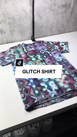 How to make a “Glitch” shirt! Follow for more videos like this! Each month I send out a custom shirt to my T-Shirt Club members! You can subscribe on my website linked in bio! #tiedye #SmallBusiness #DIY 