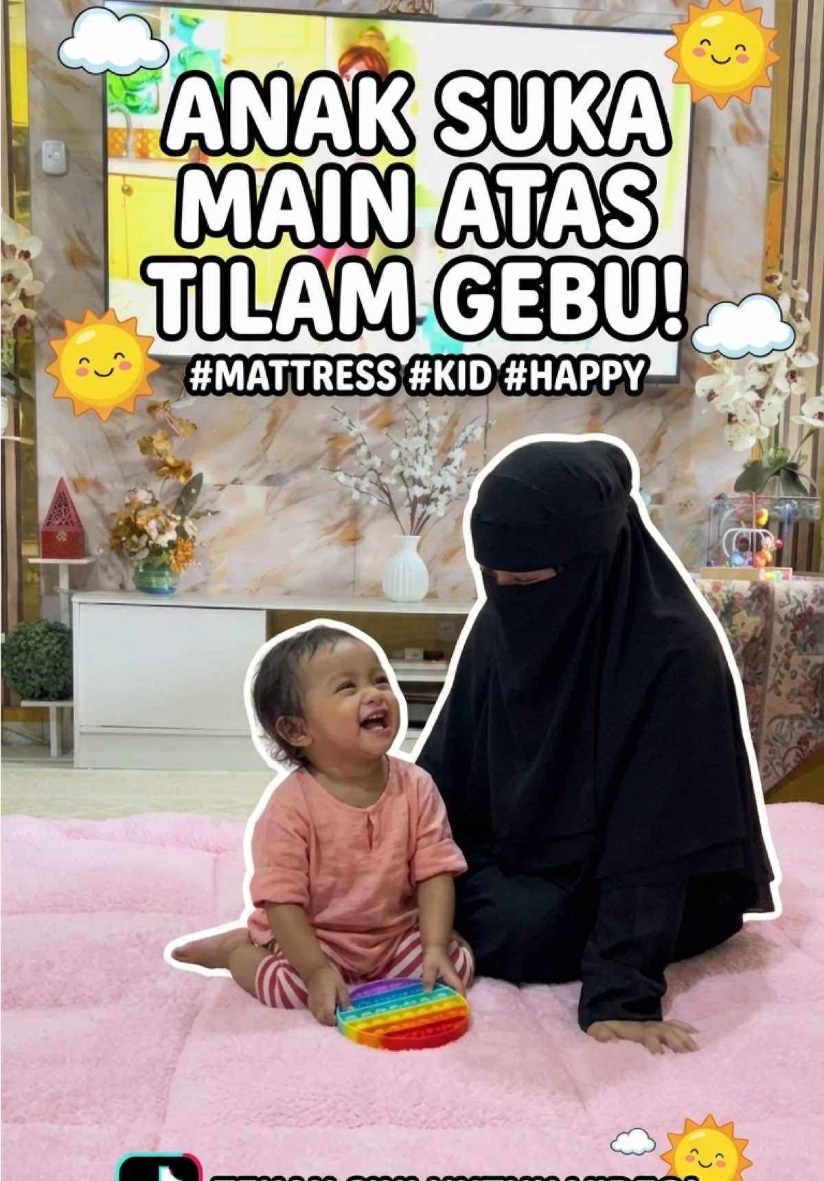 Tilam gebu ni memang wajib ada kalau anak suka lepak depan TV! ❤️ #TilamGebu #TilamAnak #AnakBetah #PortAnak #TikTokShopMalaysia   