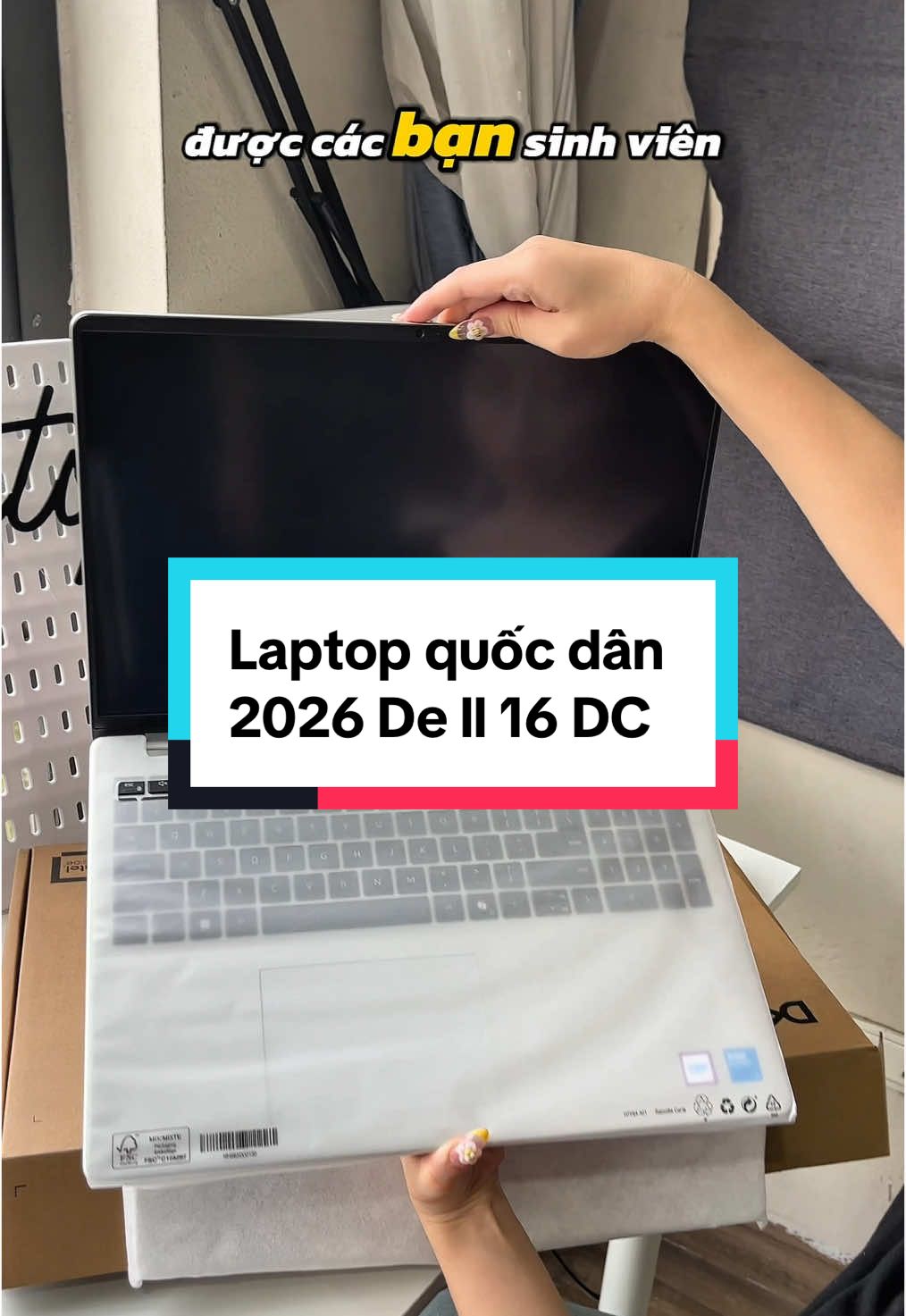 Laptop quốc dân 2026 De ll 16 DC sinh viên săn đón #laptop #laptopcat #laptopchaywin #macbook #laptopgaming #trending 