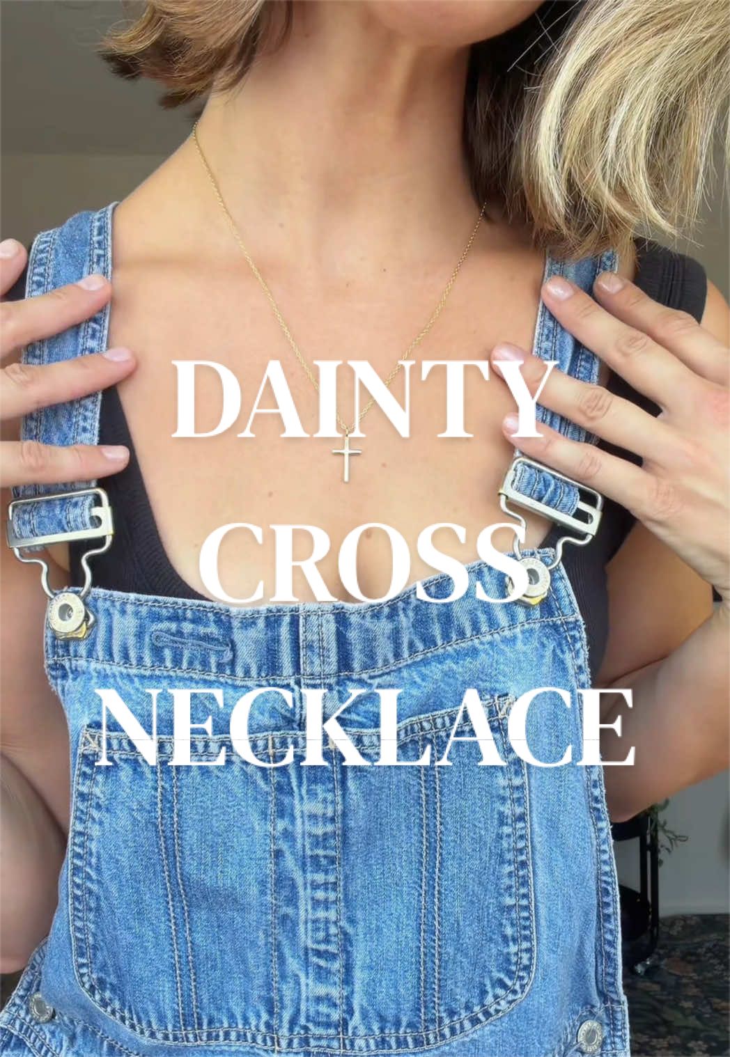 This necklace is the perfect addition to any jewelry stack, super feminine and dainty @PAVOI I love mine 🤍 #crossnecklace #christianjewelry #crossjewelry #christiannecklace #christiangift 