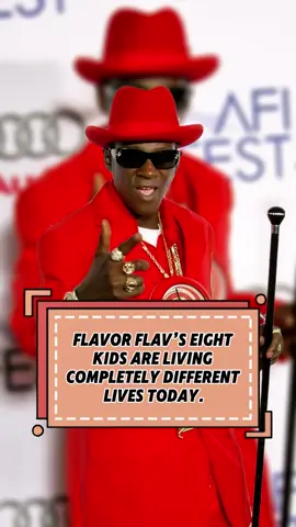 Flavor Flav’s eight kids are living completely different lives today. #FlavorFlaV #celebrity #foryou#usa #fyp