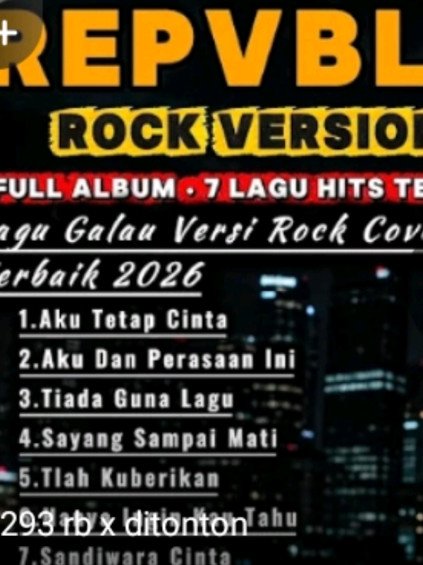 🔥🎧7 Lagu Hits Repvblik Terbaik Rock Version Cover By Jack Explorer🎧🔥#music #Cover #rockmusic #musictiktok🎵 