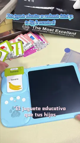 Regalo Perfecto para Cumpleaños del Niño 🎁 Tableta Educativa 2 en 1 Bilingüe con Flashcards#fyp #tiltok #toy #regalo 