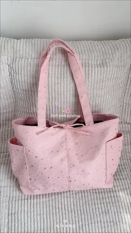 Soft pink totebag✨🌸 #totebag #taswanita #shoulderbag 