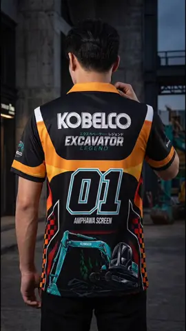 #kobelco #เสื้อกีฬาพิมพ์ลาย #เสื้อพิมพ์ลาย #เสื้อยืด #ป้ายยาtiktok 