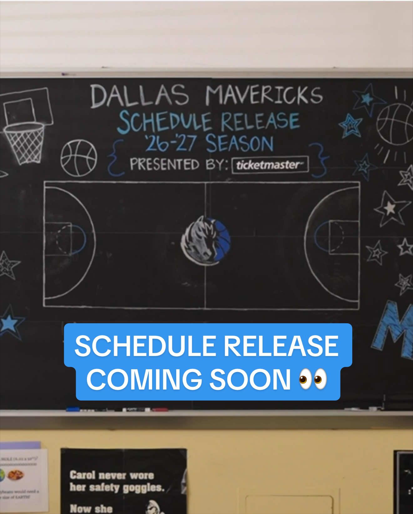 This week, school is back in session 👀🗓️ Single-game tickets OTW 🔜 (@Ticketmaster) #dallasmavericks #NBA #schedulerelease 