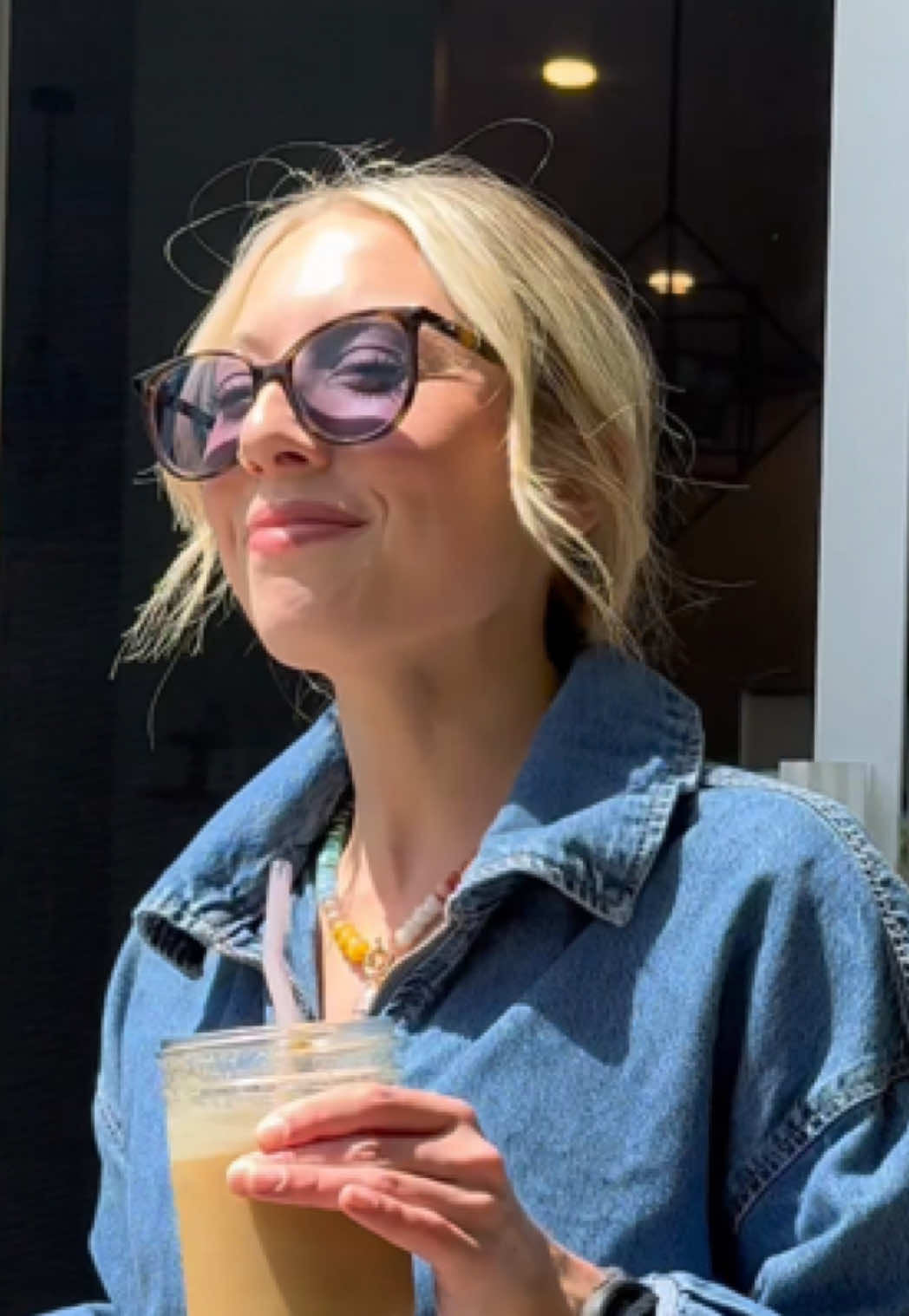 From indoors to outdoors, @itsnataliecass moves freely  through every part of her day. With a  dynamic lifestyle, she needs eyewear that keeps up. Transitions® l lenses seamlessly adapt to changing light, so she's ready for whatever the day brings. #TransitionsLenses