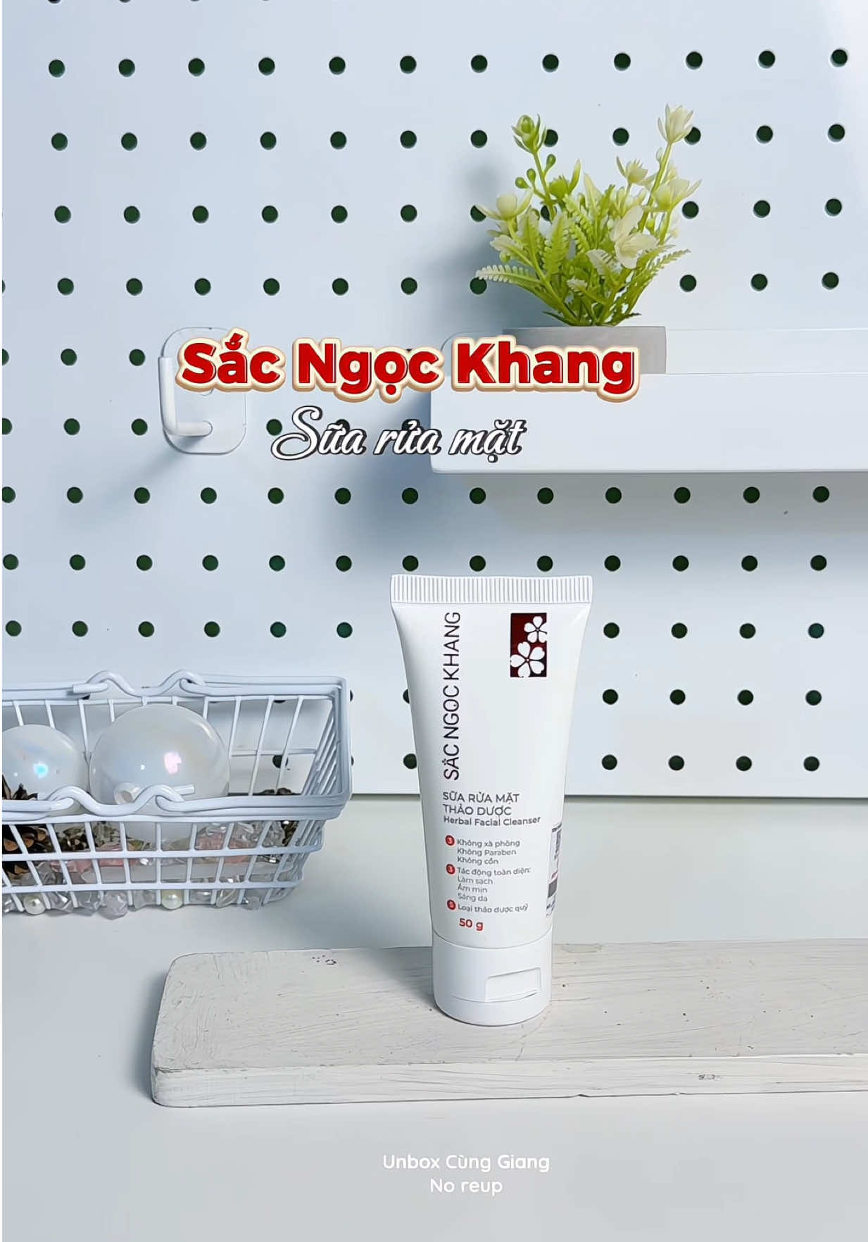 Sữa rửa mặt dịu nhẹ #unboxcunggiang3 #sacngockhang #suaruamat #suaruamatsacngockhang #skincare 