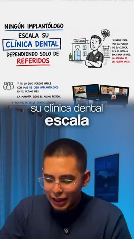 Ningun implantologo escala su clinica dental dependiendo solo de referidos #marcapersonalmedica #marketingmedico #clínicadental #implantologo 