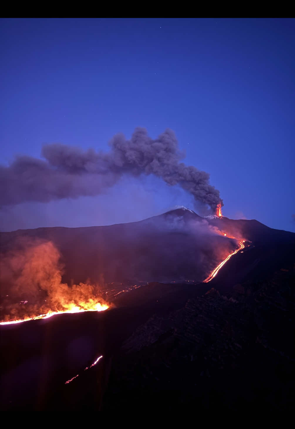 #🌋 #etna #colata #eruzione 