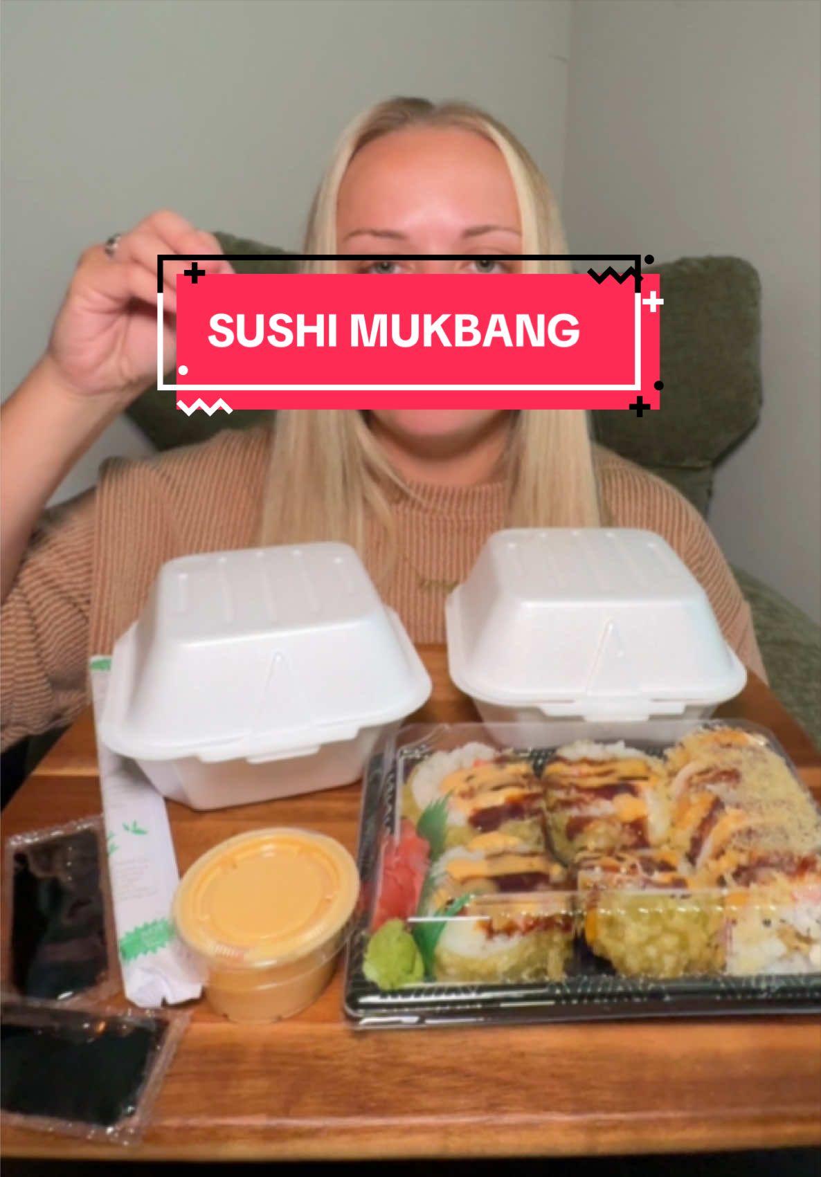 Let’s eat some SUSHI🍣🍱 #sushi #mukbang #chinesefood #dinnerwithme #Foodie 