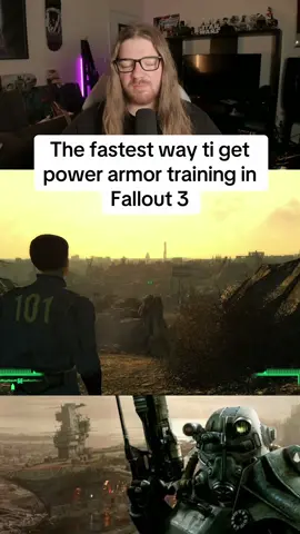 The fastest way to get power armor training in Fallout 3 #fallout #fallout3 #gaming #gameplay #howto 