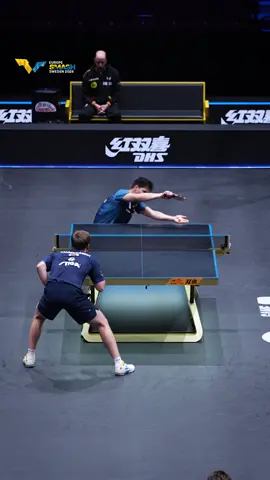 Taking down the top seed and defending champion 😮‍💨 Dimitrij Ovtcharov ends Truls Moregards’ hometown dreams and title defence with a clean 3-0 victory 🧼 #EuropeSmash #TableTennis