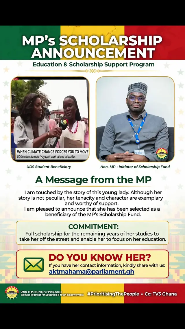 Today I watched a story that broke my heart and filled me with pride at the same time. 
 
 A young UDS student, doing 