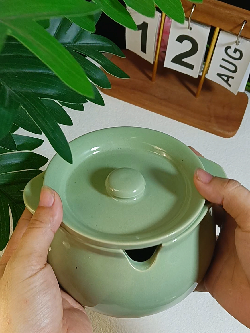 Hủ đựng mỡ lợn gốm sứ cao cấp #themhue #hudungmolon 