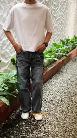 Celana jeans panjang loose baggy pants black #celanajeans #jeanshighwaist #jeansoutfit #celanagombrong #celanacowok 