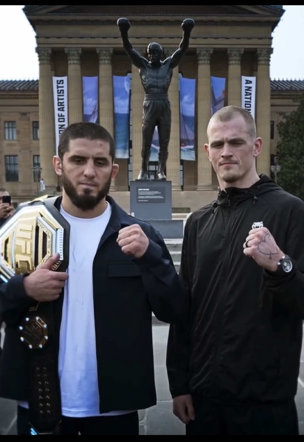👶 : Ian and Islam Makhachev #UFC330 #iangarry #islammakhachev 