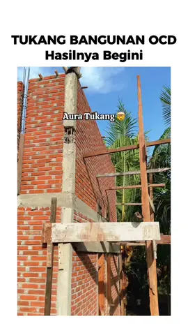Tukang bangunan OCD hasilnya begini.. #tukangbangunan #bangunanreceh #tukangbangunanocd #ocd 