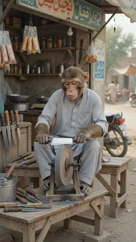 Mahine da kharacha kadke 🥲😂 #monkeyaivideo  #monkeyai  #viralmonkey  #fyp  #viral 