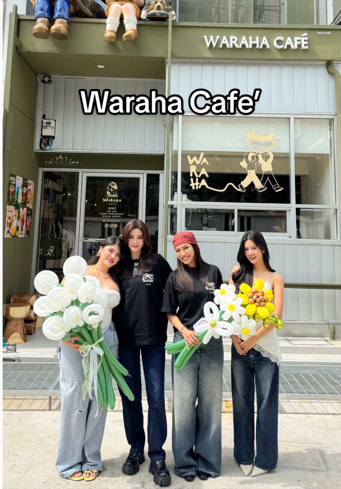 WARAHA CAFÉ is officially OPEN! 🥐☕️ @Warahacafé.BKK  From a dream to a real café So proud of you both! 💞  @ENGFA @Daaddeaw  📍 Sukhumvit 39, Soi Phrom Chit Yek 2, Bangkok 🕖 Open daily 7:30 AM – 5:30 PM ❌ Closed every Monday Come visit, grab a matcha & enjoy the vibes! 🍵✨  #warahacafe #waraha2ndhome 
