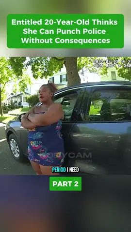 Entitled 20-Year-Old Thinks She Can Punch Police Without Consequences#cops#policeofficer#copsusa#bodycam