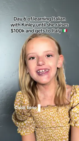 Day 6 of learning Italian with cute Kinley 💜🇮🇹 #getkikitoitaly #venousmalformation #vascularmalformation #venousmalformations #electrosclerotherapy 