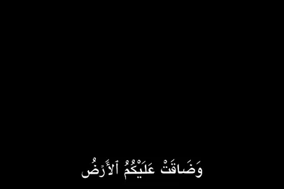 ﴿وَضَاقَتۡ عَلَیۡكُمُ ٱلۡأَرۡضُ بِمَا رَحُبَتۡ ثُمَّ وَلَّیۡتُم مُّدۡبِرِینَ﴾ [التوبة ٢٥] .  .  .  .  .  .  .  .  .  .  .  .  .  #quran #قران #تلاوة_خاشعة #اكسبلور #اكسبلور  .  .  .  .  .  .  .  @ᵗ᷒ᰰ𝚁َِ𝚘َِ𝚍ِ𝚢 🐺 ⊁'. 