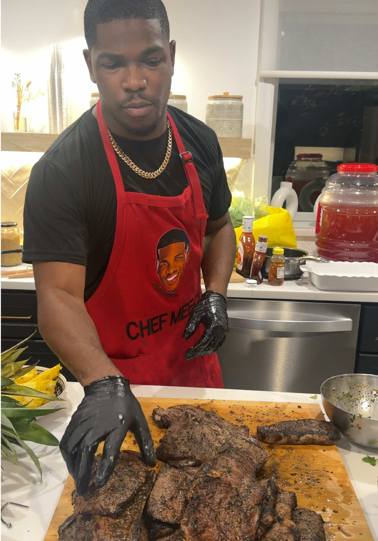 Last night, catering for #YungMiami & #tylil 🔥‼️ #Foodie #foodporn 