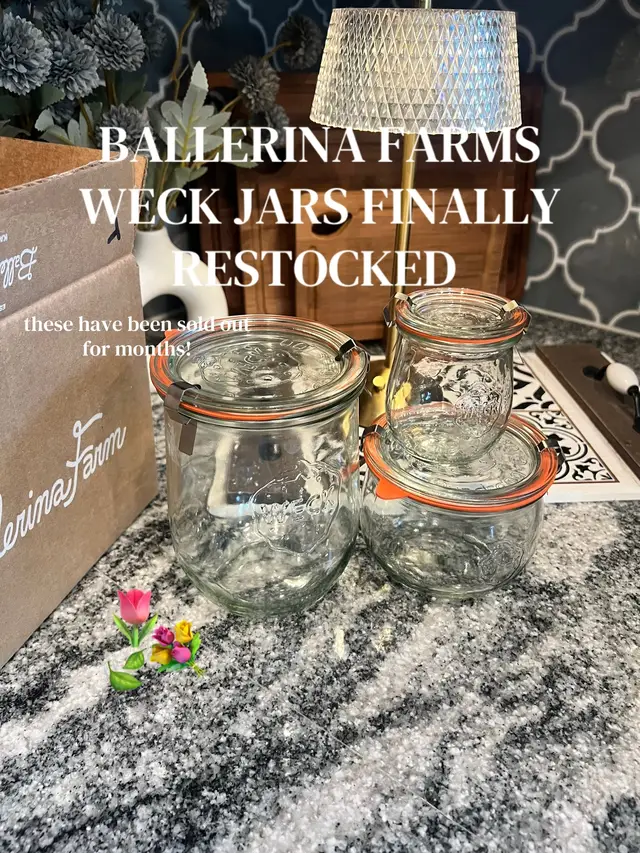 Hopefully, you see this in time before the ballerina Farms Tulip Weck Jars sell out again!  #weckjars #ballerinafarms