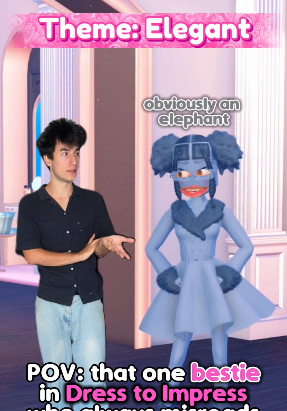 That ONE DRESS To IMPRESS Player Who ALWAYS MISSREADS The Theme… who relates💀🐘⁉️#CapCut #robloxedits #robloxmemes #dresstoimpress #dti  roblox dress to impress elephant meme