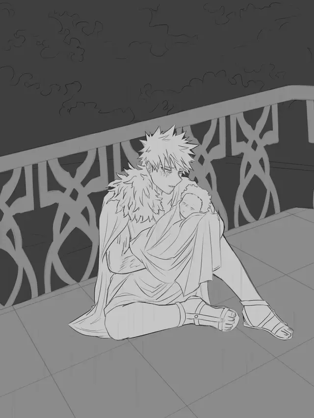 [ #BNHA 🗡️] Working with different angles has been a challenge but I feel that at the end of the entire project I’ll be able to learn anatomy more. - Hopefully next week I’ll be done with the following song ✨ - #odyssey #epicthemusical #mha #bakugoukatsuki