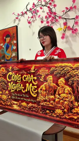 Tranh Cha Mẹ in 5D #tranhchame #tranhtrangguong #tranhtreotuong #xuhuong #trachanh89 