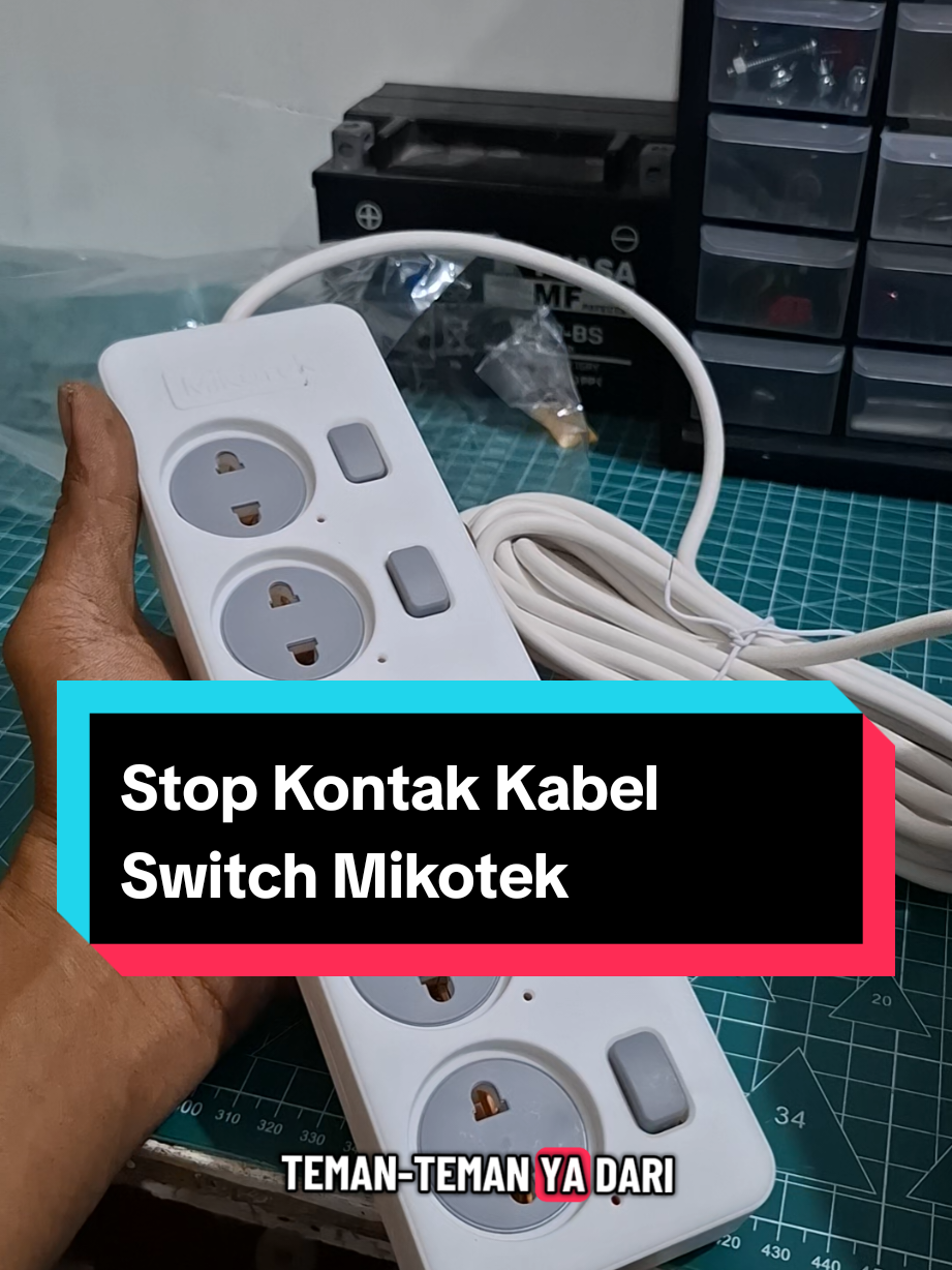 Stop Kontak Kabel Switch Mikotek #stopkontak #terminallistrik #stopkontaklistrik 