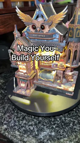 Not every hobby disappears into a closet. This magical owl post office becomes a moving, glowing display you’ll actually want to show off. Perfect for puzzle lovers, collectors, and anyone who enjoys building something unforgettable. #owlpost #woodpuzzle #miniatures #giftideas  #harrypotterfans 