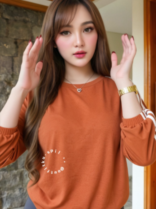 Baju Kaos Atasan Wanita Lengan Panjang Bahan Catton Combad 24s #bajukaoswanita #atasanwanita #kaoswanita #bajuharianwanita