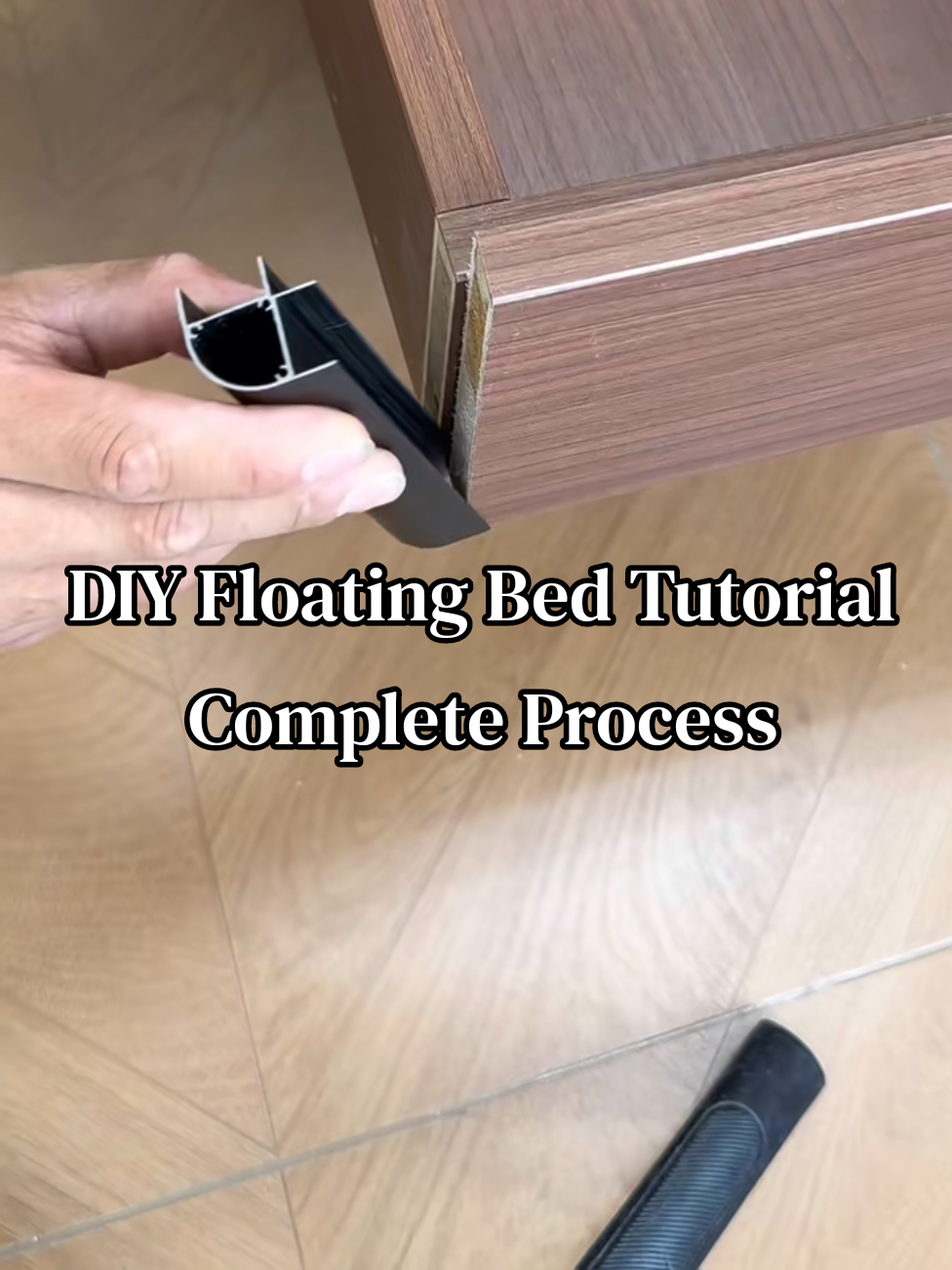DIY Making Floating Bed Tutorial. #fypシ゚viral #fyp #Woodworker #flotingbed #HomeDecorTikTokContest 