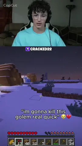 Bro died an hour in 😭 #Minecraft #cracked22 #fyp #minecrafthardcore