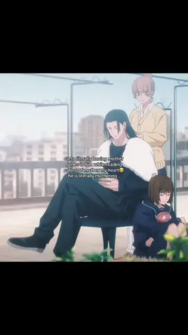 mother is mothering 🥹 he would literally love to be a father ☹️💕 #jjk #fyp #jujutsukaisen #getosuguru #sugurugeto 