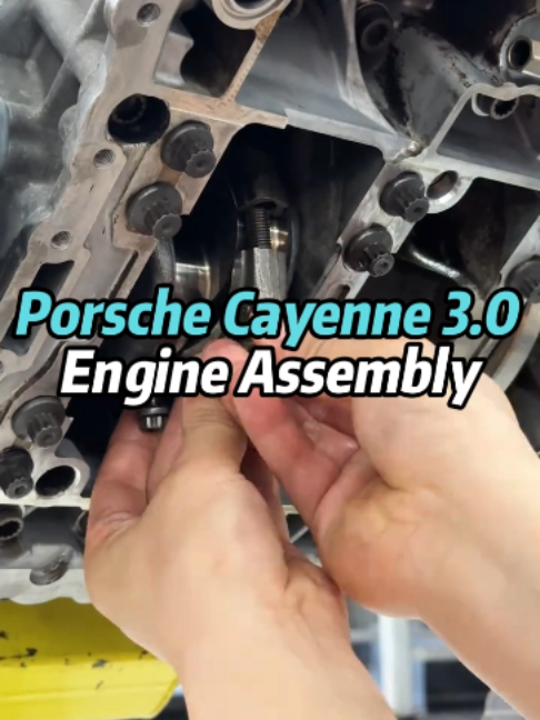 Porsche Cayenne 3.0 Engine Assembly #tiktok #Tiktok #tiktokshop #car #cars #Engine #fly #flypシ #Assembly #Porsche #Cayenne #3.0