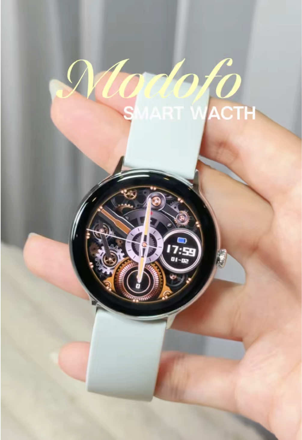 หน้าจอไร้ขอบ สัมผัสลื่นมาก  #modofo #smartwatch #นาฬิกาข้อมือ #modofosmartwatch #nidziieรีวิว 
