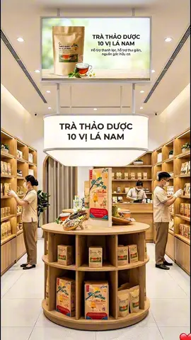 Trà lá nam 10 vị dạng túi lọc, tiện pha và phù hợp thưởng thức hằng ngày 🍵 #TraLaNam #TraThaoMoc #tratuiloc 