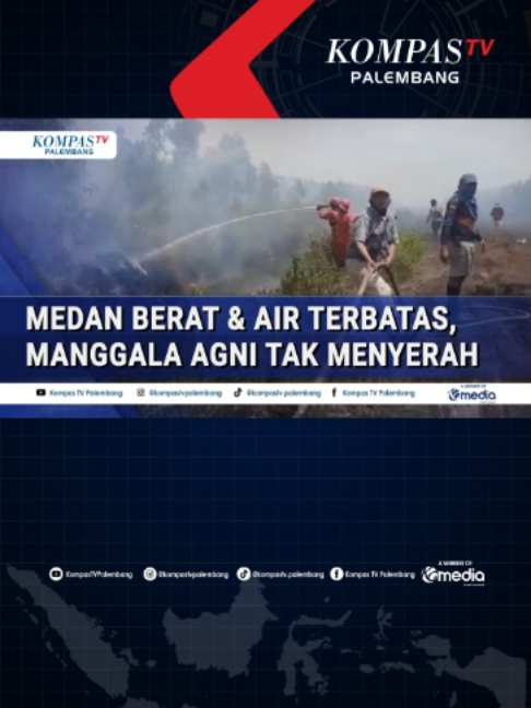 Gambut Dalam & Air Terbatas, Mangga Agni Terus Jinakkan Karhutla di Ogan Komering Ilir