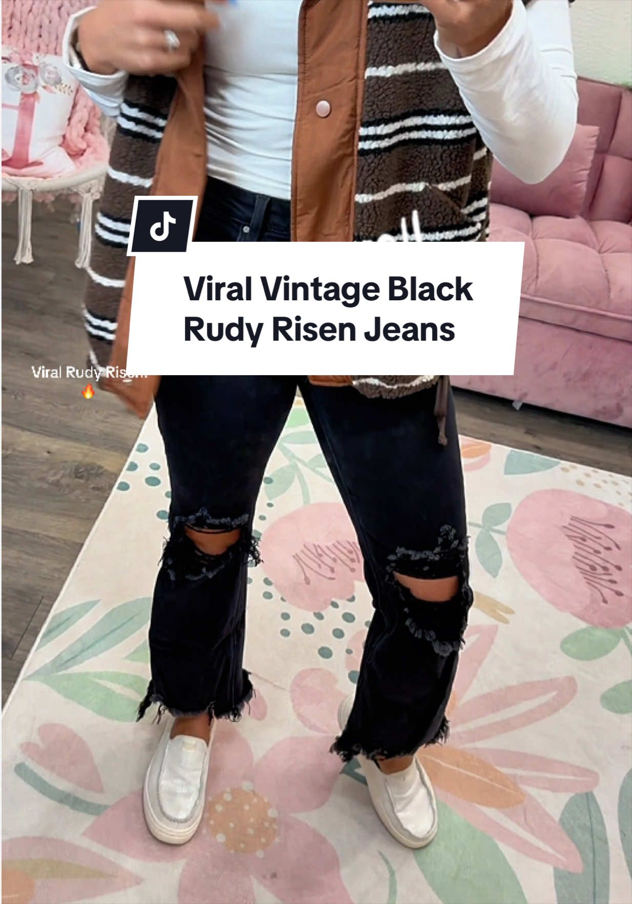 The viral Rudy Risen jeans have been restocked in vintage black! @Wild Oak Boutique 